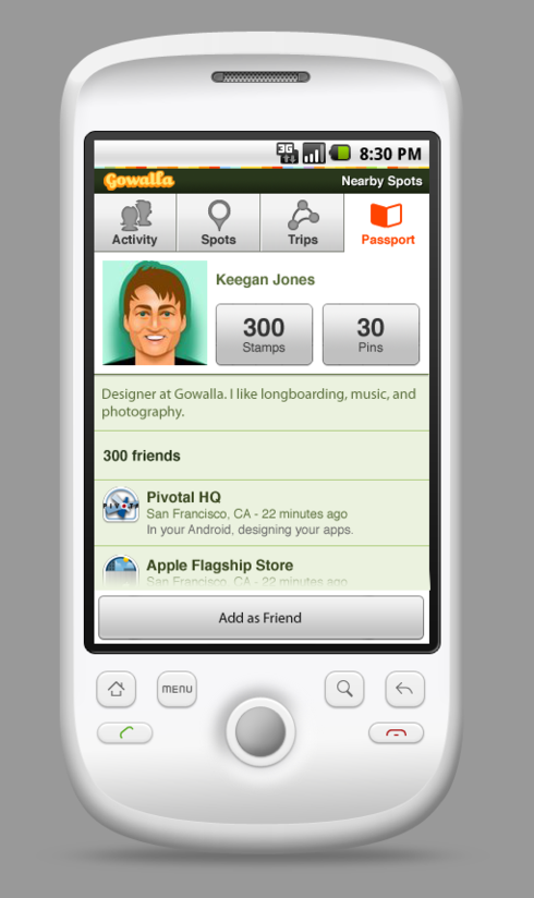 Gowalla-Android-app